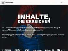 Tablet Screenshot of contentfleet.de