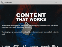 Tablet Screenshot of contentfleet.com